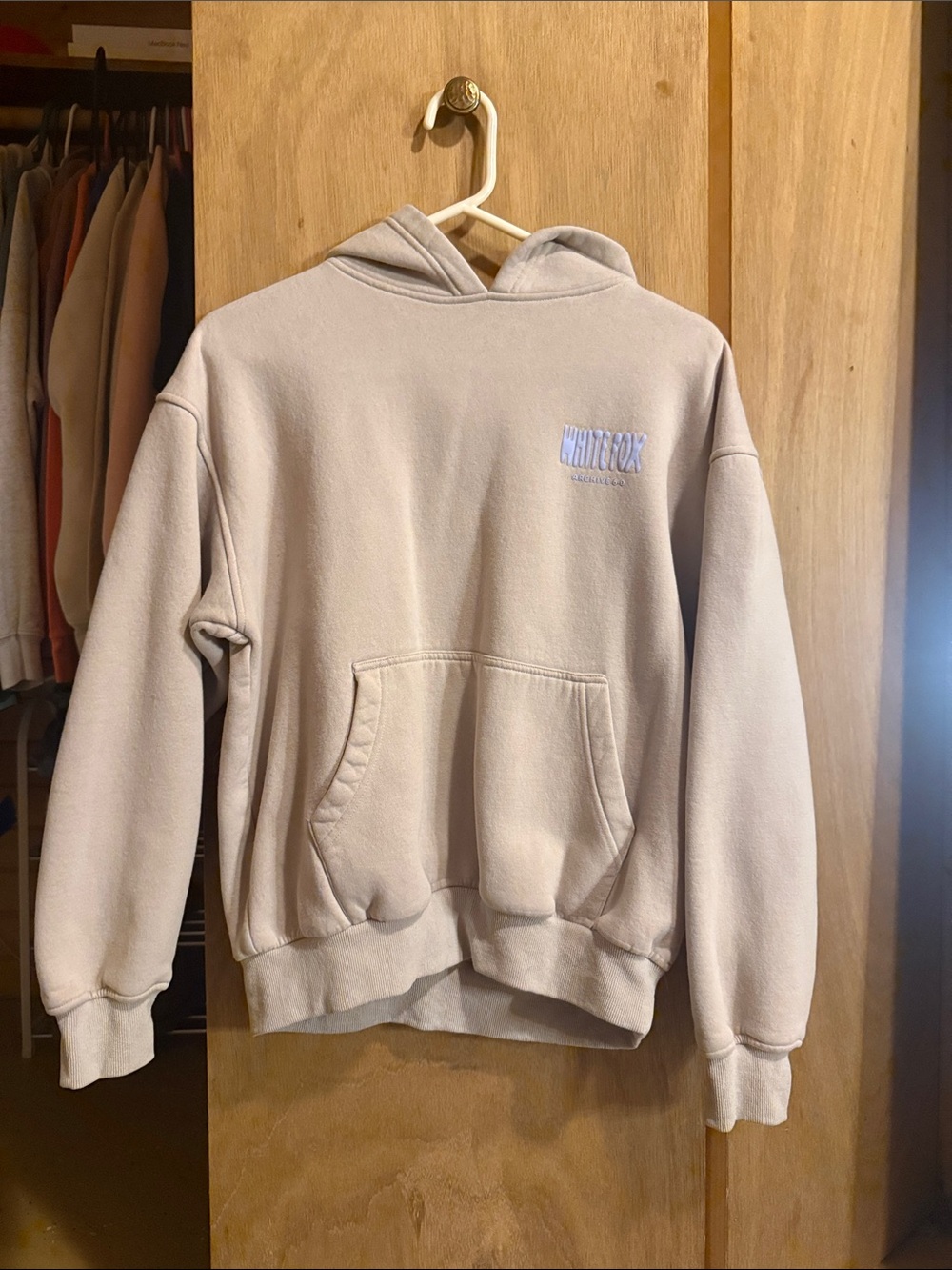 Women’s Beige Hoodie Sweatshirt